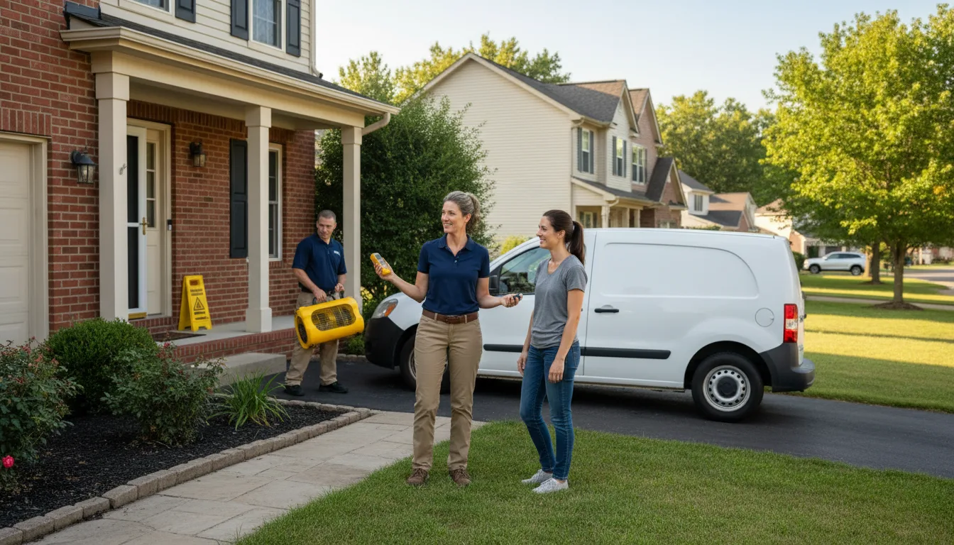 Residential water damage restoration in Dodge, ND